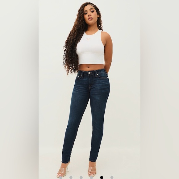 True Religion Women's Skinny Jeans - Dark Blue - Picture 2 of 10